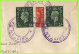 Tristan Da Cunha /G.B. - KGVI 2 x ½d and 1d bisect on cover to England. Type VII