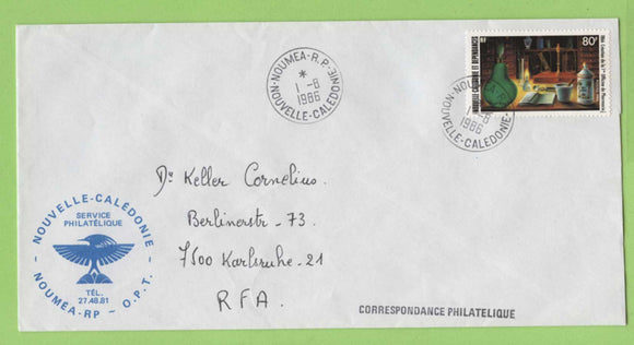 New Caledonia 1986 80f 120th Anniv of First Pharmacy on cover