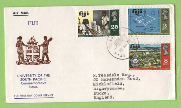 Fiji 1969 Inauguration of University of the South Pacific First Day Cover