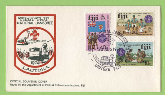 Fiji 1974 First National Scout Jamboree, Lautoka set on First Day Cover