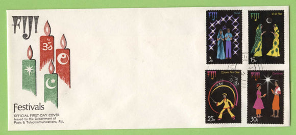 Fiji 1975 Festivals of Joy set on official First Day Cover
