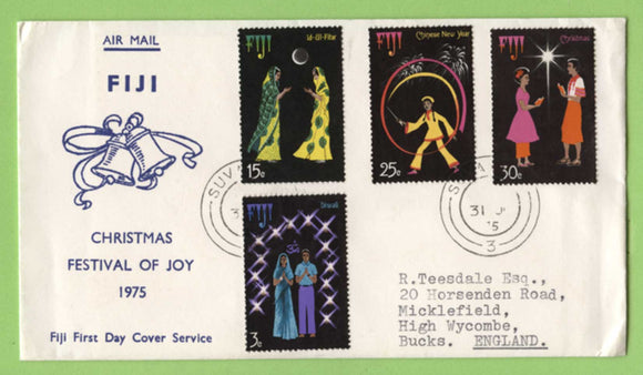 Fiji 1975 Festivals of Joy set on First Day Cover