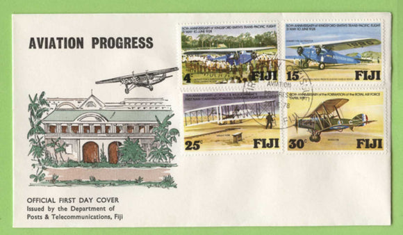 Fiji 1978 Aviation Anniversaries set on First Day Cover