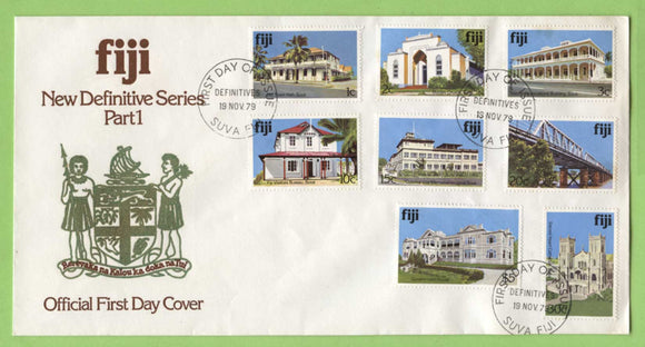 Fiji 1979 New Definitives Series Part I on First Day Cover