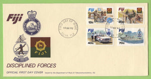 Fiji 1982 Disciplined Forces set on First Day Cover