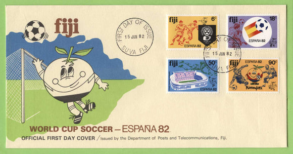 Fiji 1982 World Cup Football Championship set on First Day Cover