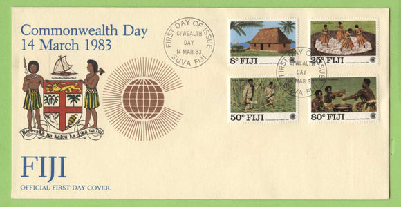 Fiji 1983 Commonwealth Day set on First Day Cover