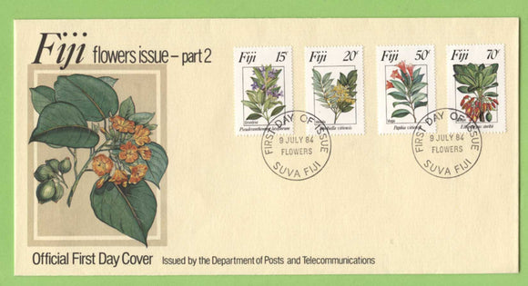 Fiji 1984 Flowers (2nd series) on First Day Cover