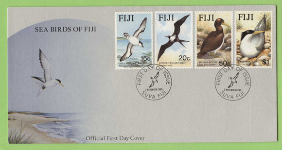 Fiji 1985 Seabirds set on First Day Cover