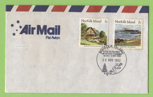 Norfolk Island 1992 6th Oceanic Veteran Games special cancel cover