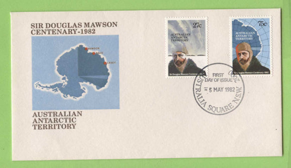 Australian Antarctic 1982 Birth Centenary of Sir Douglas Mawson First Day Cover, NSW