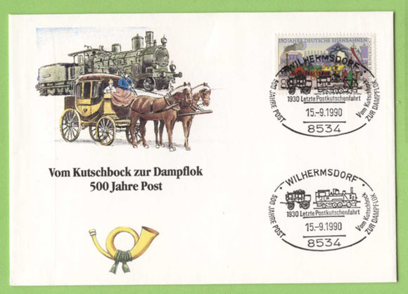 Germany 1990 500 Years from Coachman to Steam Locomotive cover