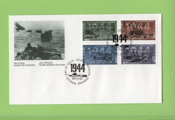 Canada 1994 2nd World War (6th series) set on First Day Cover