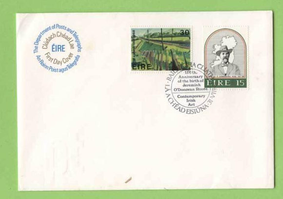 Ireland 1981 Rossa & Art set on unaddressed First Day Cover
