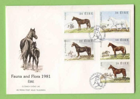 Ireland 1981 Horses set on First Day Cover