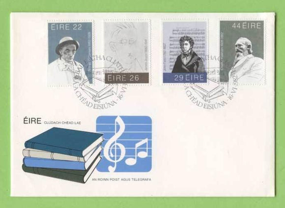 Ireland 1982 Literary Anniversaries set on unaddressed First Day Cover