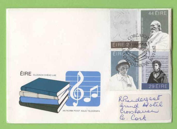 Ireland 1982 Literary Anniversaries set on addressed First Day Cover