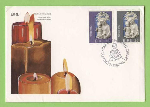 Ireland 1982 Christmas set on First Day Cover