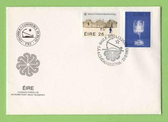 Ireland 1983 Dublin Chamber/Bank of Ireland set on First Day Cover