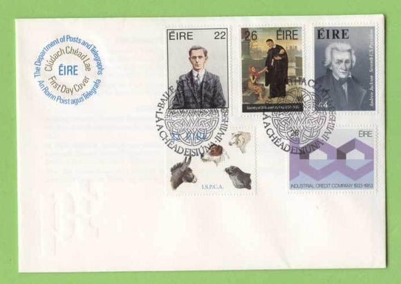 Ireland 1983 Persons & Institutions set on First Day Cover