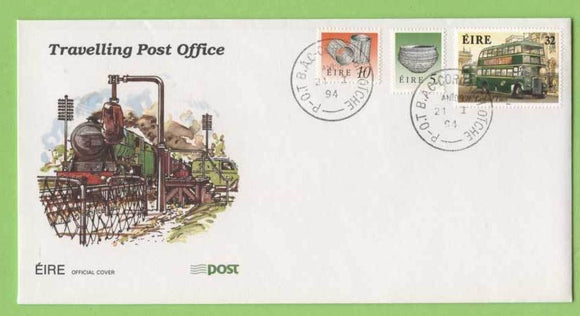 Ireland 1994 Travelling Post office (TPO) Anios, three stamp cover