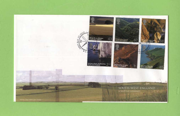 G.B. 2005 South West England set on u/a Royal Mail First Day Cover, Lizard