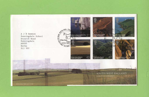G.B. 2005 South West England set on Royal Mail First Day Cover, Tallents House