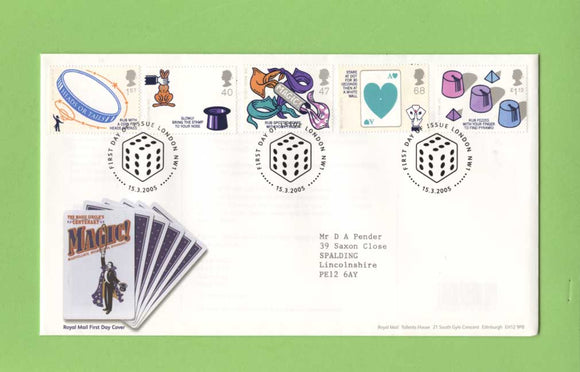 G.B. 2005 Magic set on Royal Mail First Day Cover, London NW1