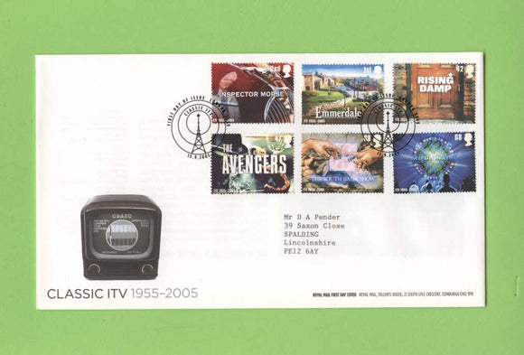 G.B. 2005 Classic ITV set on Royal Mail First Day Cover, London