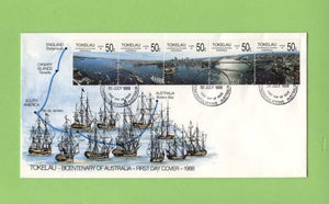 Tokelau 1988 Bicentenary of Australian Settlement set on First Day Cover