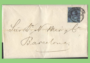 G.B. 1925 Q.V. 2½d on cover with London Hood cancel