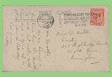 G.B. 1925 KGV 1d on postcard used. 'Torchlight Tattoo' Wembley Stadium cancel