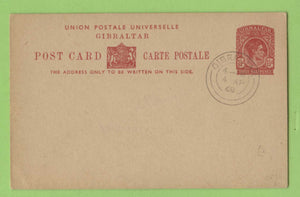 Gibraltar 1938 KGVI 1½d postal stationery card used