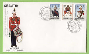 Gibraltar 1989 The Gibraltar Regiment Anniversary set on First Day Cover