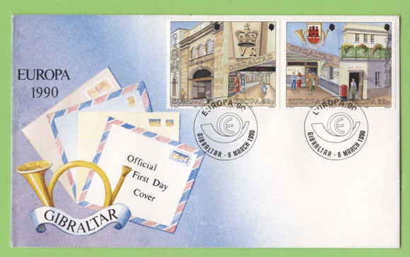 Gibraltar 1990 Europa set on First Day Cover