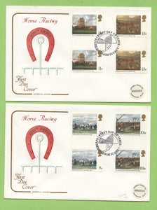 G.B. 1979 Horse Racing G/P set on two Cotswold First Day Covers, Epsom