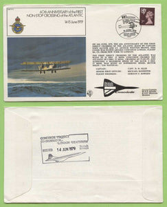 G.B. 1979 60th Anniversary of First Non-stop Atlantic Crossing, RAF Concorde flown