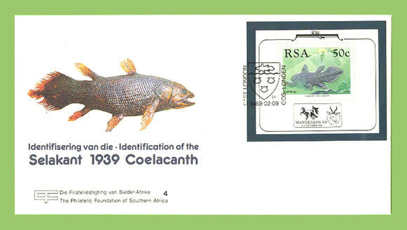 South Africa 1989 Selakant/Coelacanth miniature sheet on First Day Cover