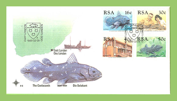South Africa 1989 Selakant/Coelacanth set on First Day Cover