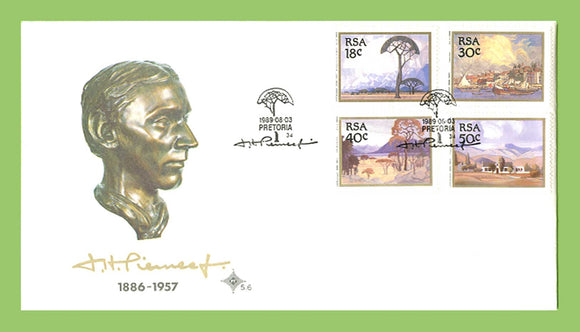 South Africa 1989 Paintings set on First Day Cover