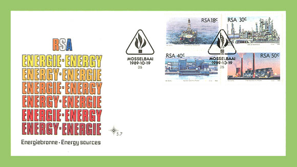 South Africa 1989 Energy set on First Day Cover