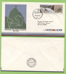 South Africa 1990 SAA/SAL Flight Cover, Johannesburg to Rio De Janeiro