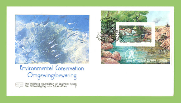 South Africa 1992 Environmental Conservation P.F. miniature sheet on First Day Cover