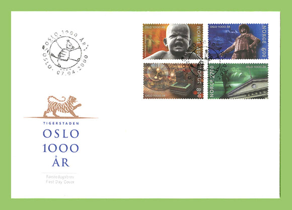 Norway 2000 Millenary of Oslo City set on First Day Cover