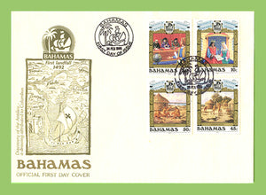 Bahamas 1988 500th Anniv (1992) of Discovery of America by Columbus set on First Day Cover