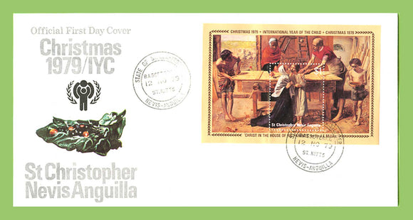 St Christopher Nevis & Anguilla 1979 I.Y.O.C. miniature sheet on First Day Cover