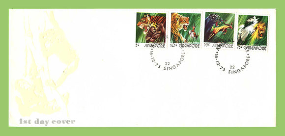 Singapore 1973 Singapore Zoo set on First Day Cover