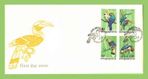 Singapore 1975 Birds set on First Day Cover