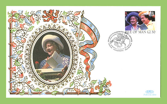 Isle of Man 1998 £2.50 Queen Mother First Day Cover, Castletown