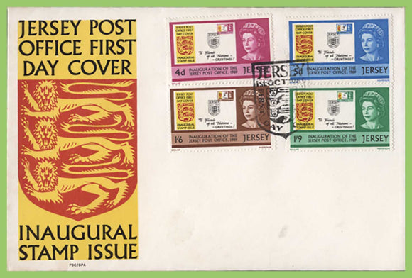 Jersey 1969 Inaugural Stamp Issue on u/a First Day Cover